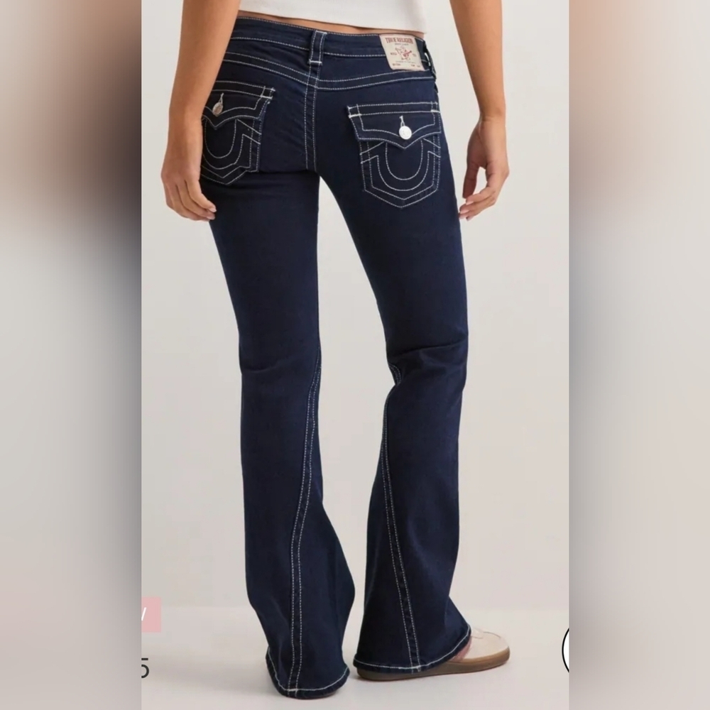 True Religon JOEY LOW RISE FLARE JEAN NWT - Picture 2 of 8